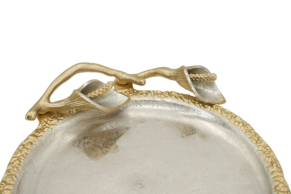 Calla Lily Decorative Pedestal Tray
