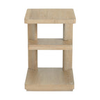 Tan Chairside Table