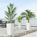 Stackable Tapered Planters, Set of 3 Outdoor Planters