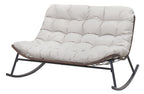 Double Wide Rocking Papasan Chair