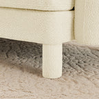 Premium Polyester Beige Ottoman