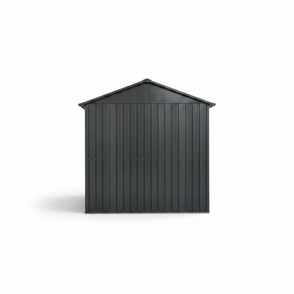 8x6FT Galvanized Steel Outdoor Storage Shed