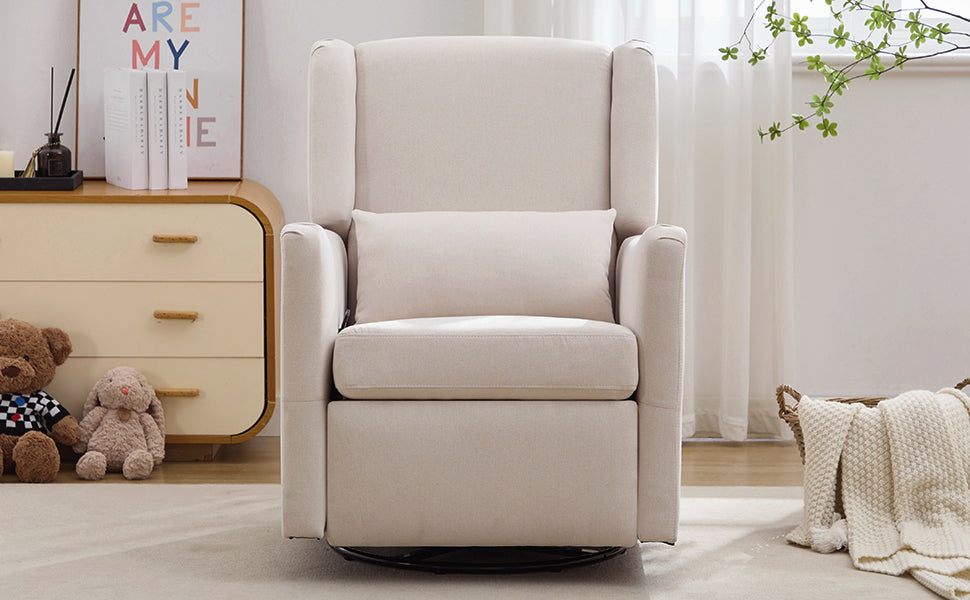 29.5" Wide Wingback Swivel Rocker Recliner Chair
