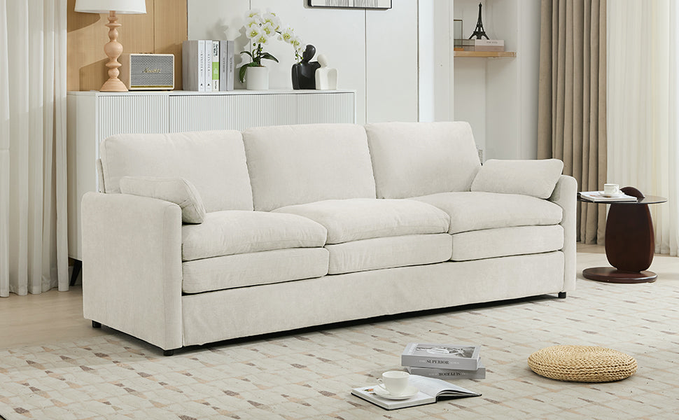 89" Cozy Upholstered 3-Seater Sofa