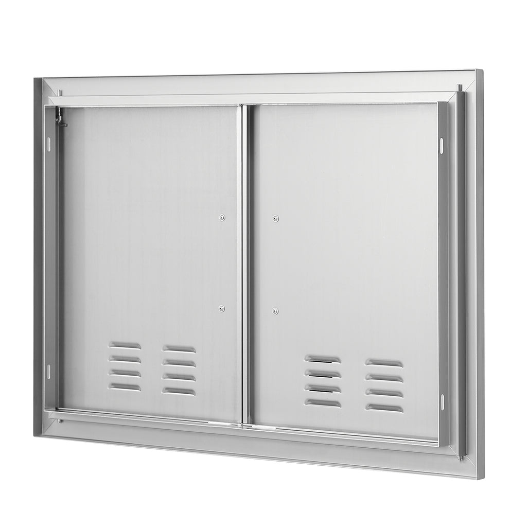 BBQ Access Door, 30W x 21H Inch Double Outdoor Kitchen Door