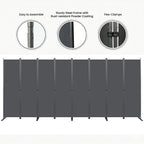 Room Divider 8-Panel Folding Privacy Screen