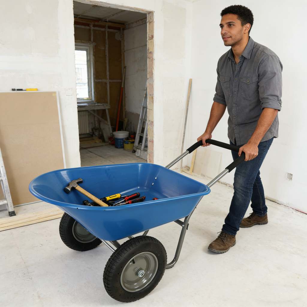 Two-Wheeled Wheel Barrow Trolley