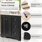 36-Inch Transitional Bathroom Vanity with Ceramic Sink