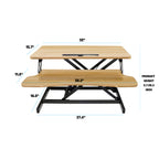 32 Inch Desk Converter – Height Adjustable Sit to Stand Riser
