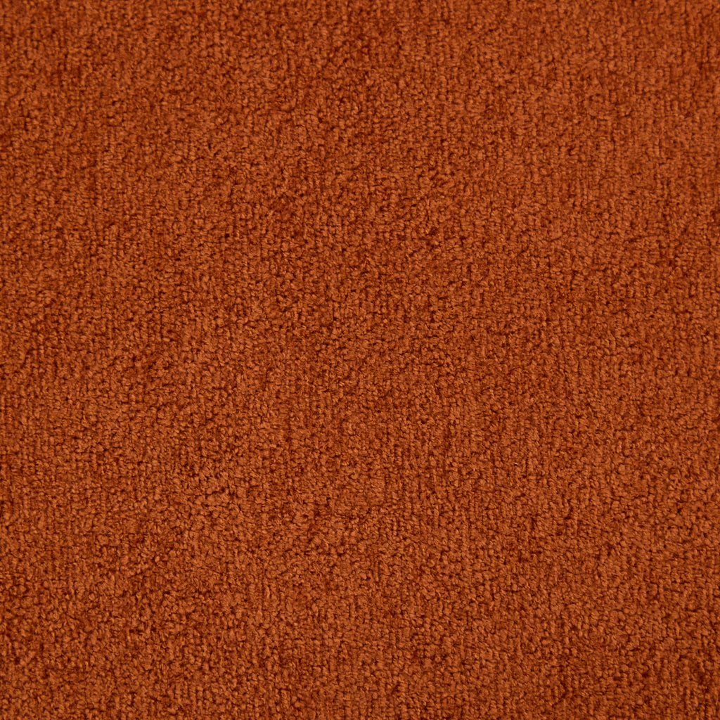 Round Armrest Loveseat (Dark Orange + Brown)