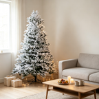 7 FT Snow-Flocked PE/PVC Hybrid Christmas Tree