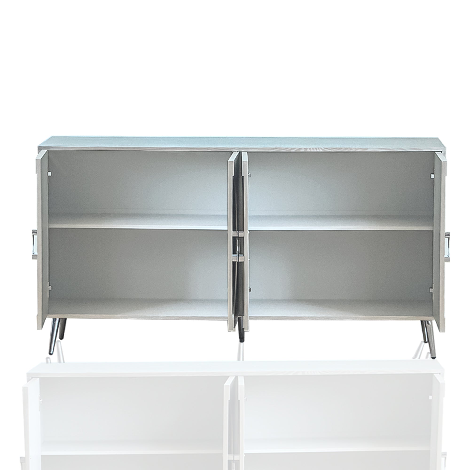 Modern Lacquered 4 Door Wooden Cabinet Sideboard Buffet