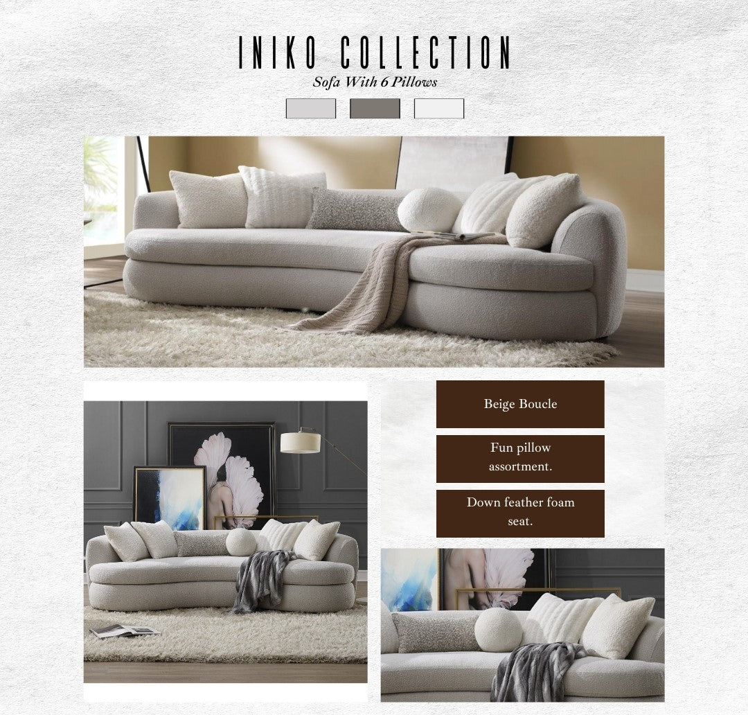 Iniko Boucle Sofa