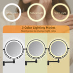 Rechargeable Wall Mounted Makeup Mirror