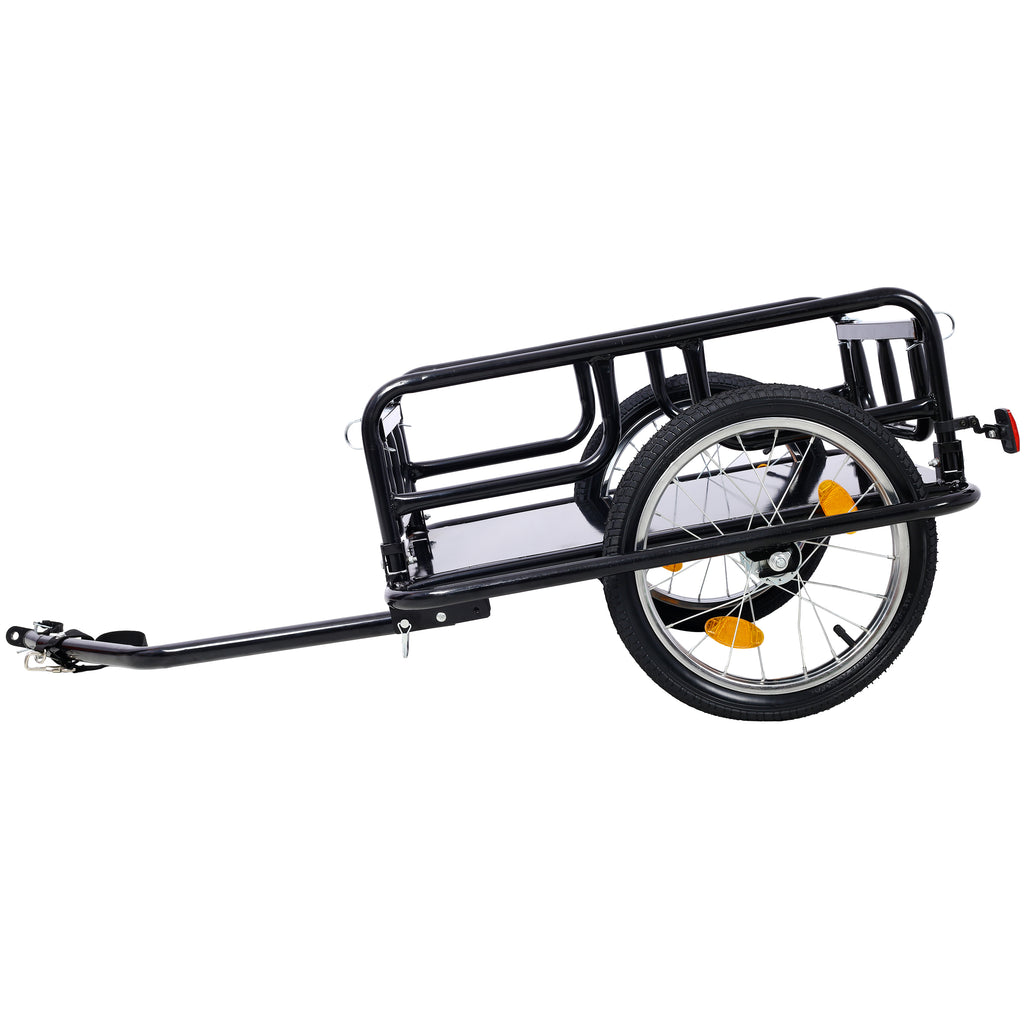Foldable Bike Cargo Trailer with Universal Bike Hitch