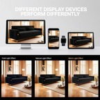 Luxury Velvet Sofa with Gold Metal Accents