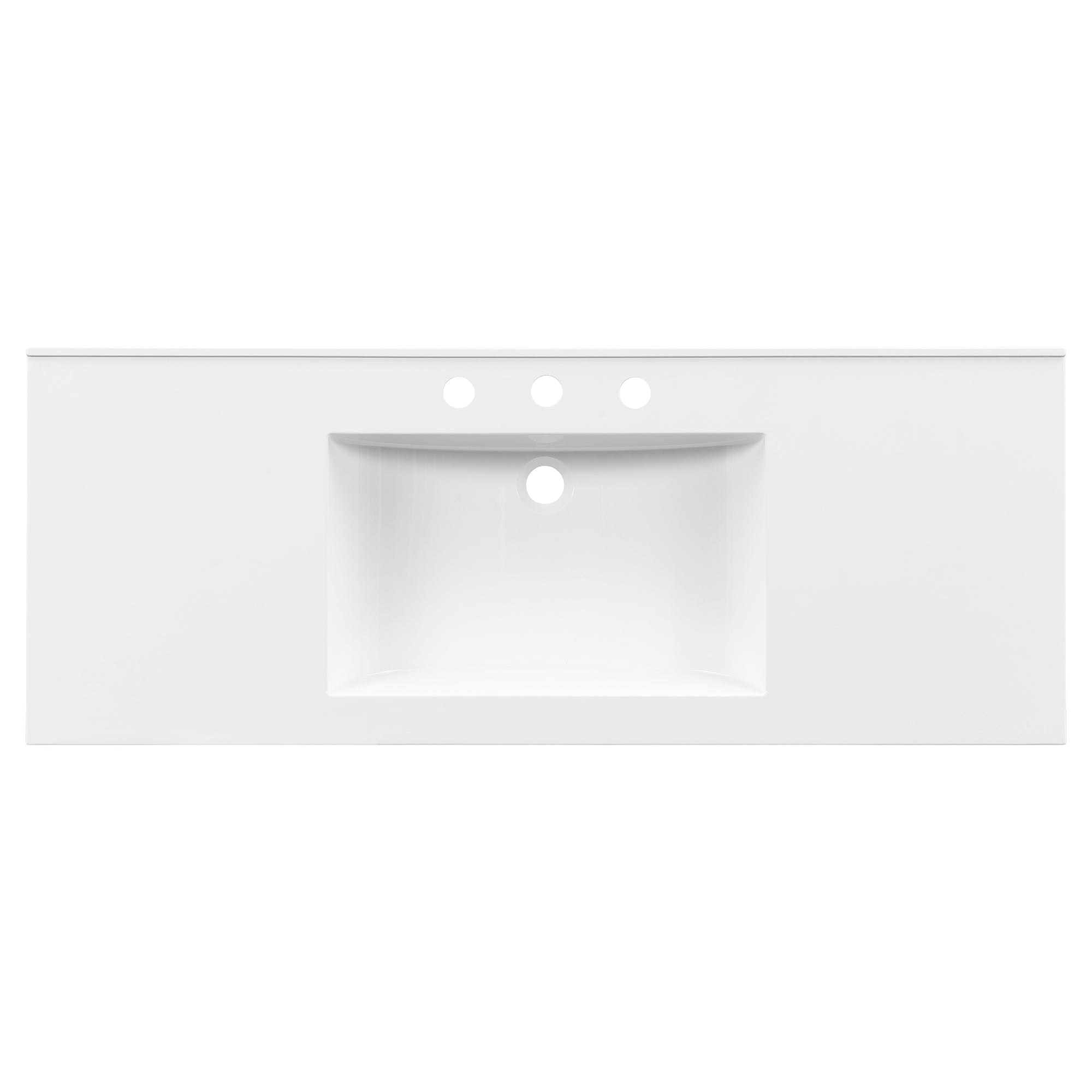 48" Composite Bathroom Vanity Top with Integrated Basin