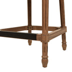 Triomphe Rattan Wicker High Back Armless Counter Bar Stool