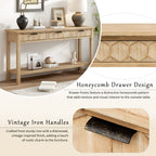 U_Style 58.3'' Fir Veneer Entryway Table