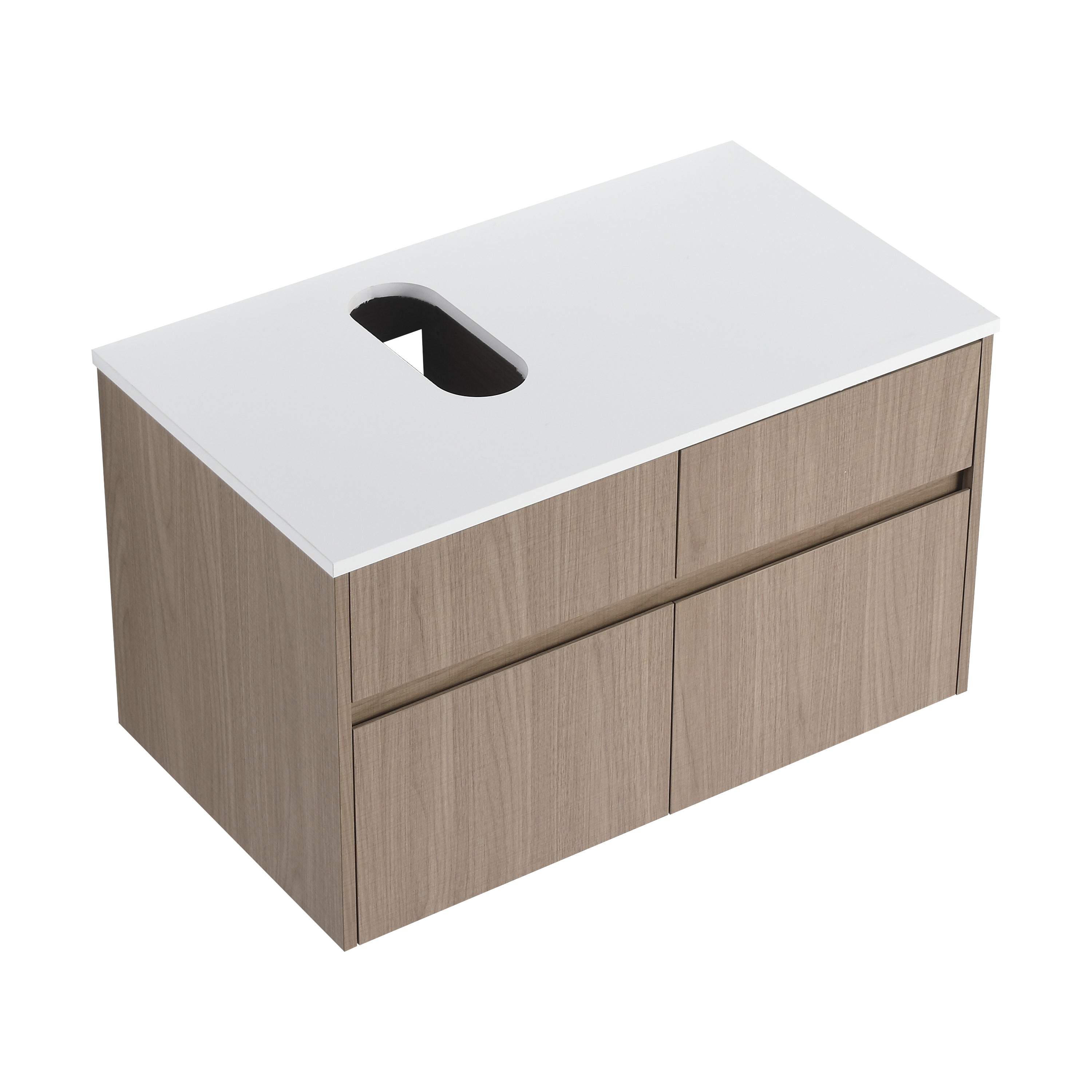 32 Inch Wall-Mounted Bathroom Vanity