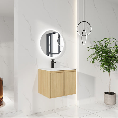 24" Floating Bathroom Vanity with Sink