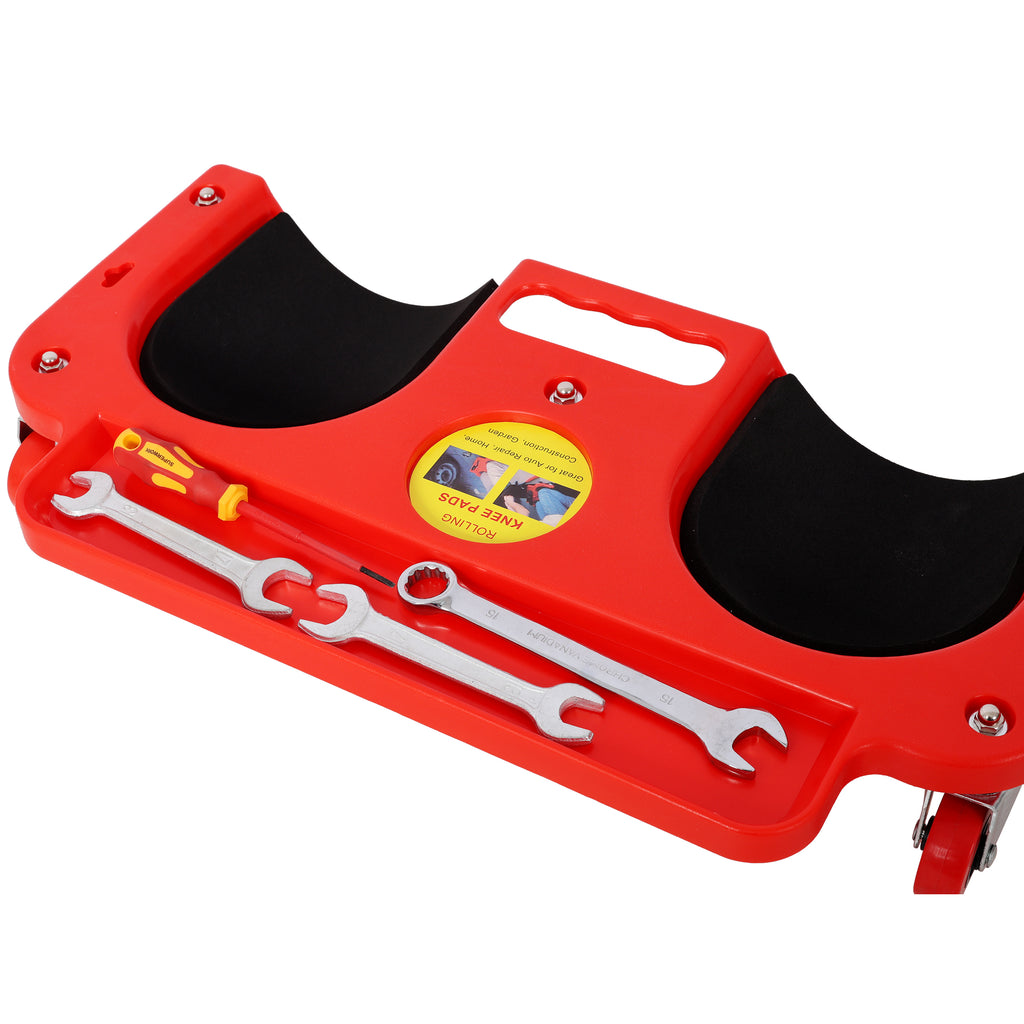 Rolling Knee Creeper Durable Knee Pads with Tool Tray