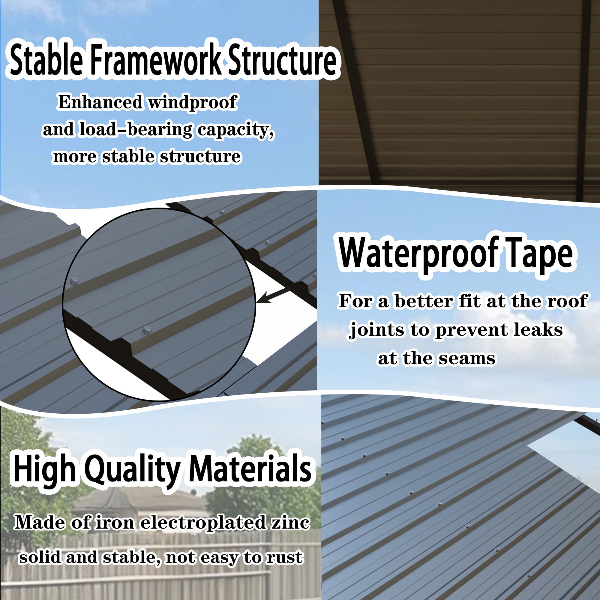 Heavy Duty Carport 20x20 Shelter