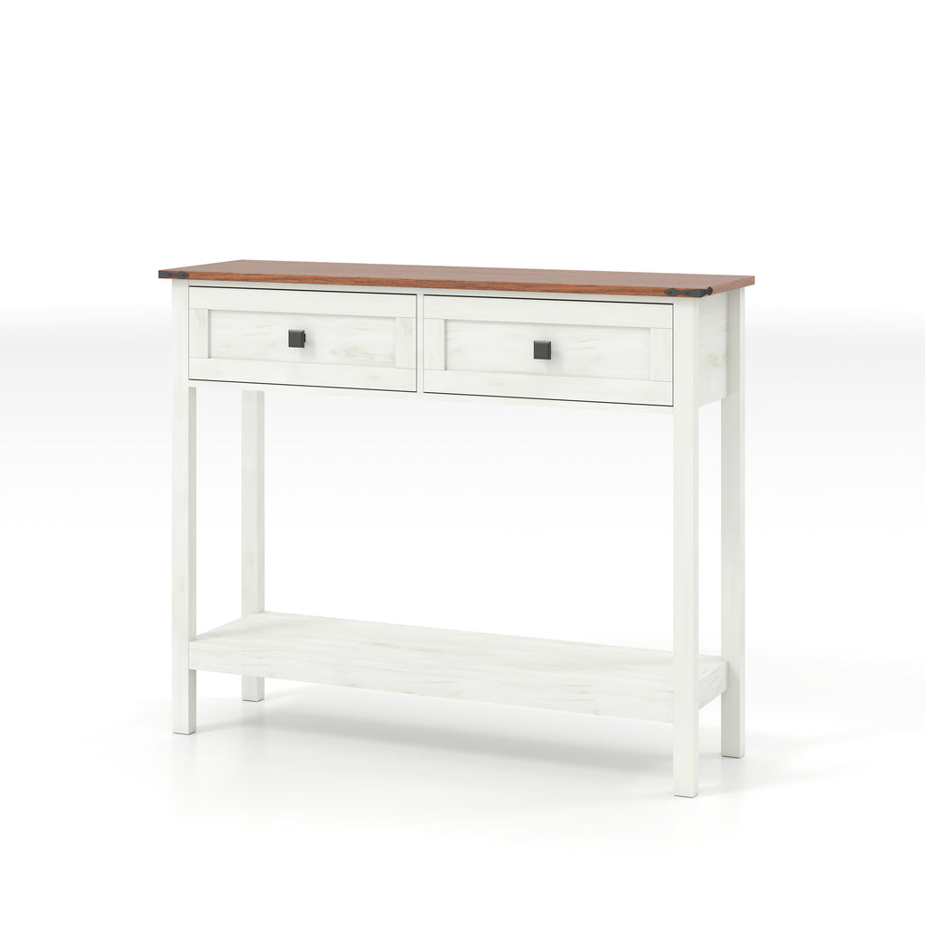 Farmhouse Style Console Table with 2 Drawers