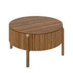 Round Lift Top Coffee Table with Hidden Storage