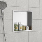 12" x 12" Stainless Steel Shower Niche, Brushed Nickel