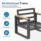 All-Weather 7-Piece Ultra Aluminum Patio Furniture Set