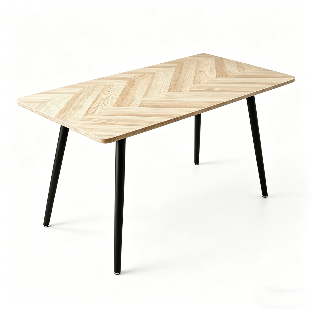Modern Minimalist MDF Wood Color Desktop Dining Table