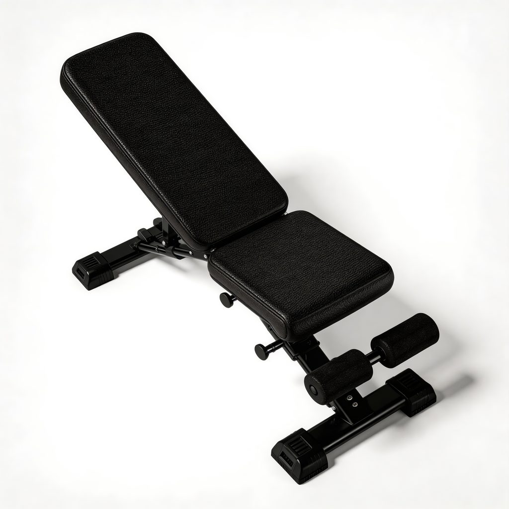 Adjustable Weight Bench with Resistance Bands