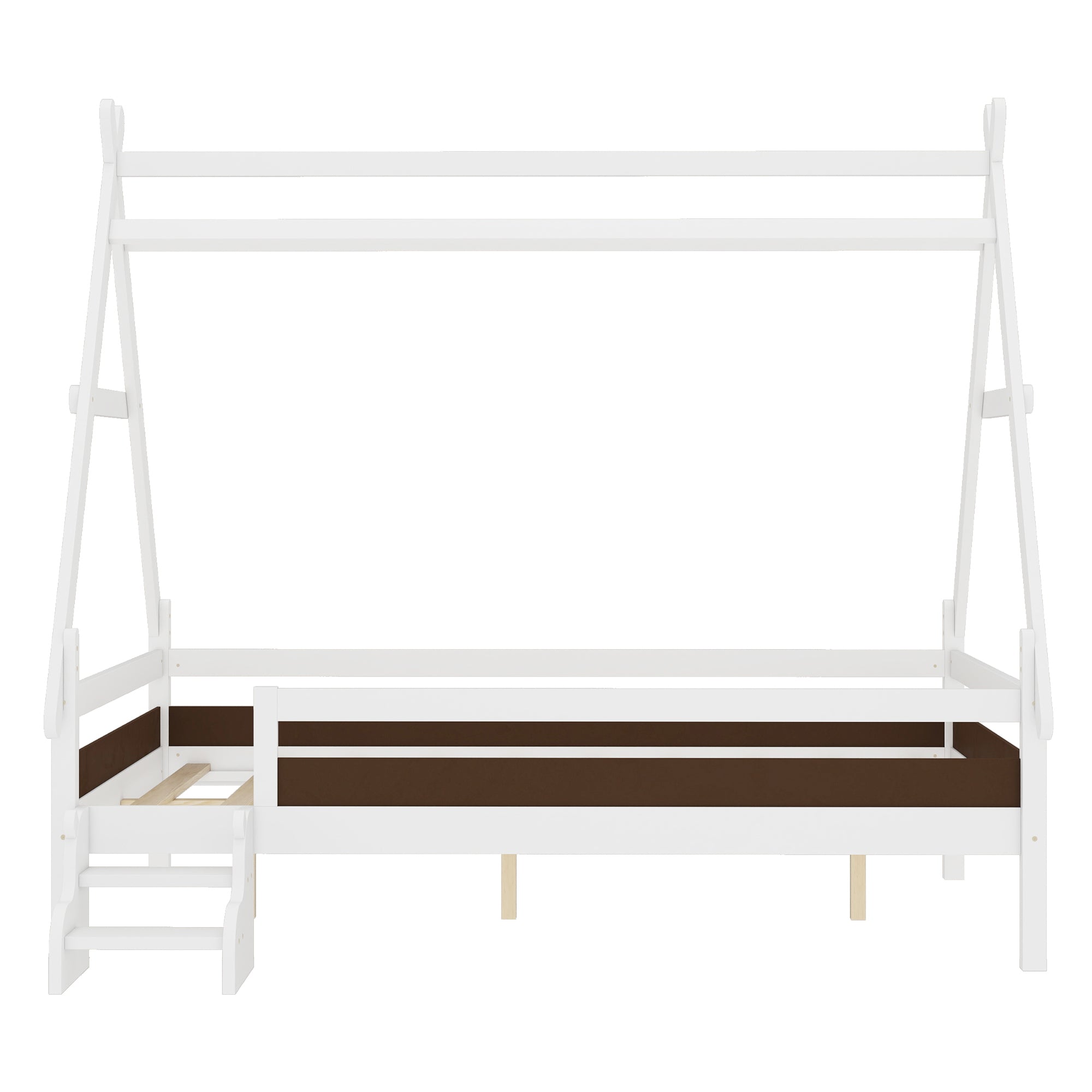 Full House Platform Bed with Stairs