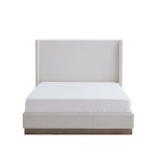 Hale Upholstered Wingback Bed - Queen Size