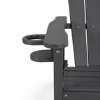 HDPE Bar Height Adirondack Chair with Cup Holder