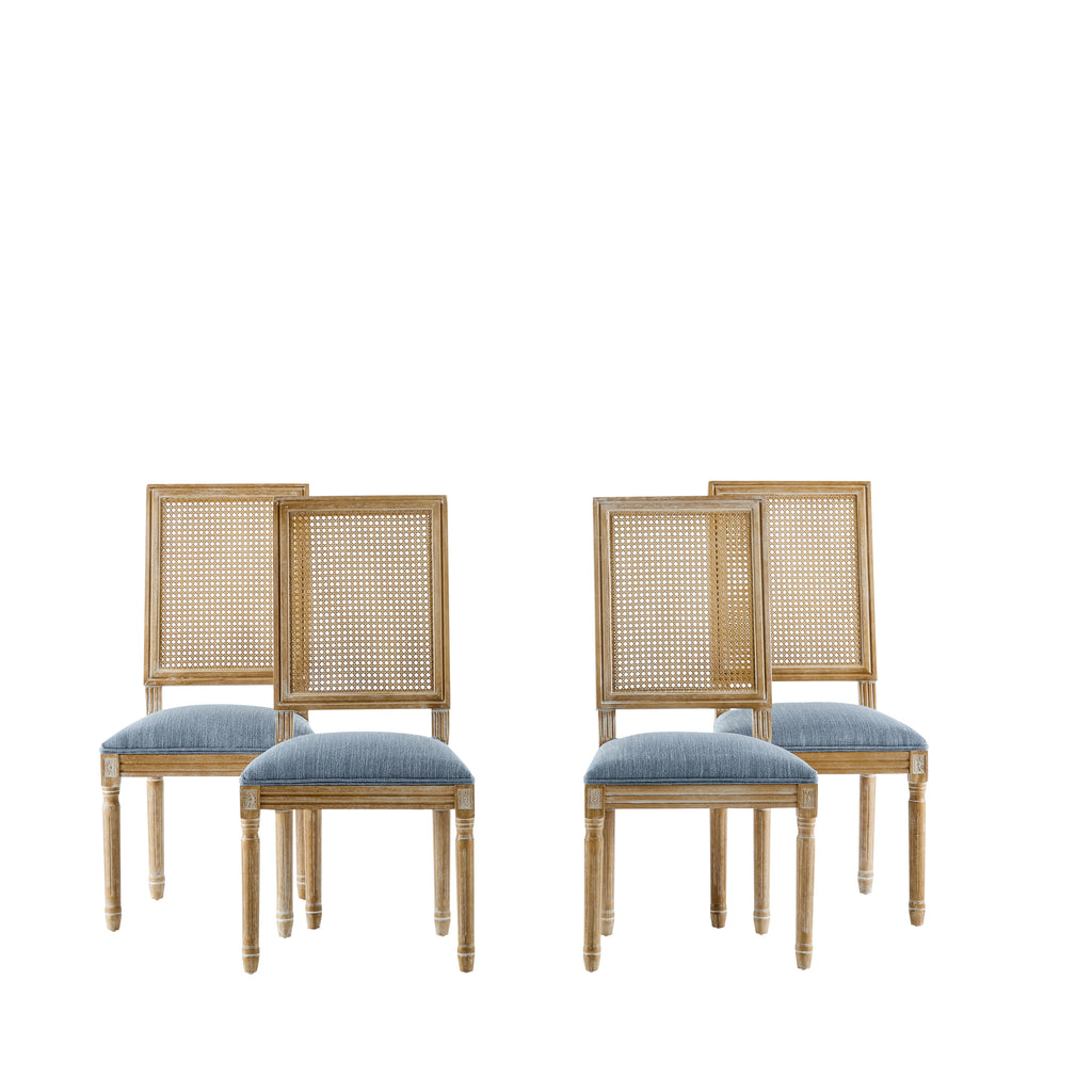 Set of 4 French Country Dining Chairs