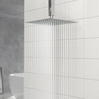 10" Square Rainfall Shower Head, Wall/Ceiling Mounted