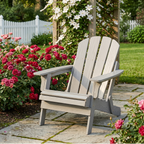 Oversize Embossed Wooden Outdoor Folding Adirondack Chair
