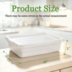 6-Pack Commercial Meat Tubs with Lids