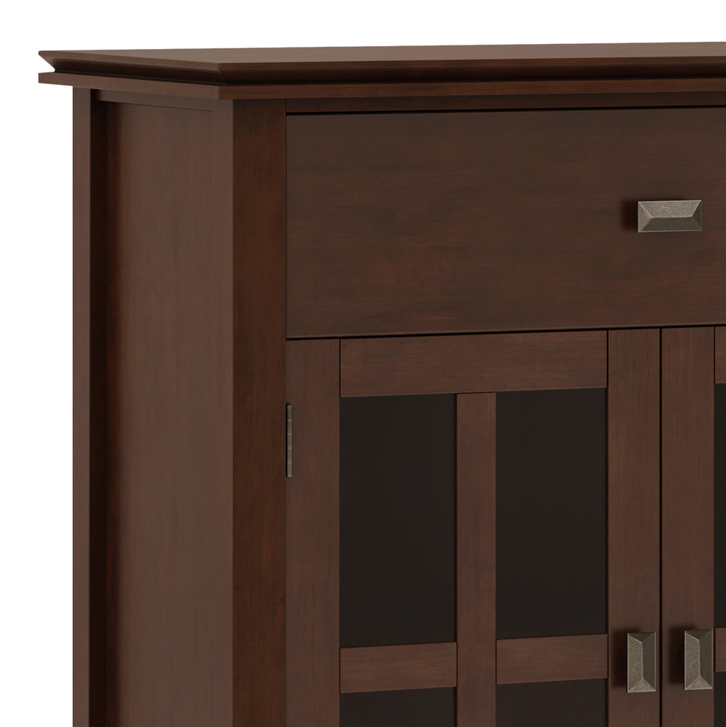 Artisan Solid Wood Large 4 Door Sideboard Buffet in Russet