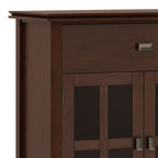 Artisan Solid Wood Large 4 Door Sideboard Buffet in Russet