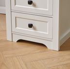 Farmhouse Side Table with Charging Station