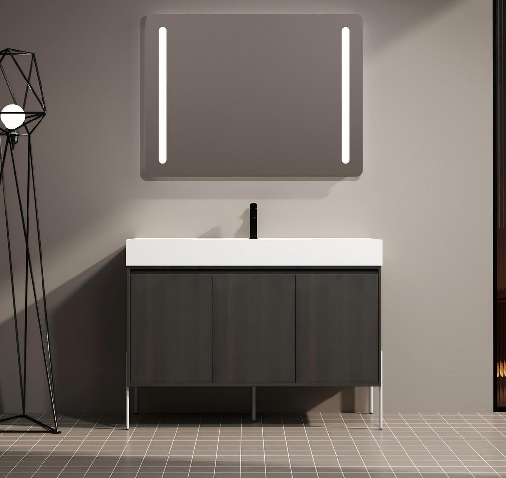 48" Freestanding Bathroom Vanity with Resin Sink