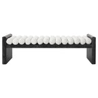 Modern Chenille Upholstered Bench