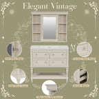 36'' Bathroom Vanity with Medicine Cabinet