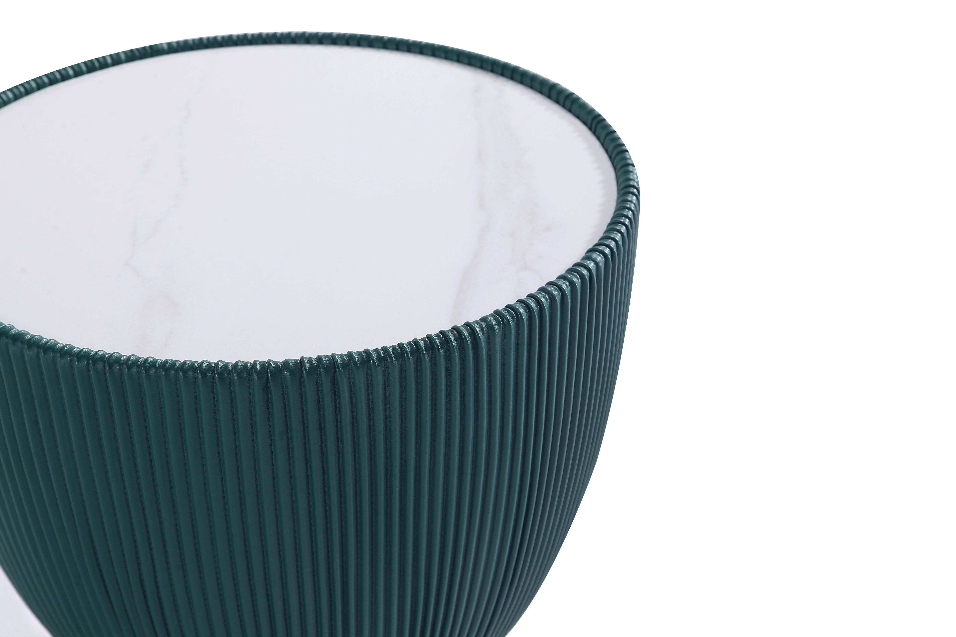 Anderson Sintered Stone Top Upholstered End Table