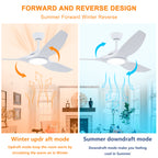 52 Inch ABS Blades Ceiling Fan With Light Kit