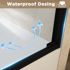 Tempered Glass Double Sliding Shower Door