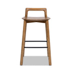 Sven 26.5" Modern Minimalist Low Back Wood Counter Stool